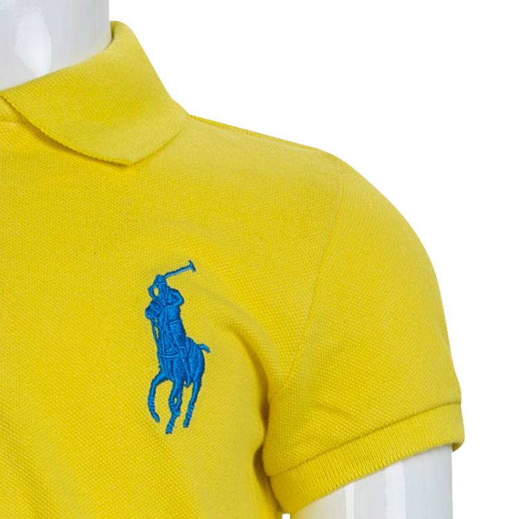 Pre Owned Ralph Lauren Yellow Polo Dress 5 Yrs