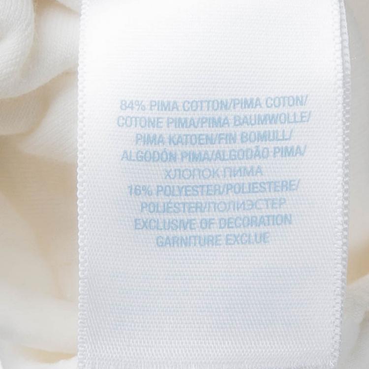 Pre Owned Ralph Lauren Off White Lace Detail Onesie 3 Months
