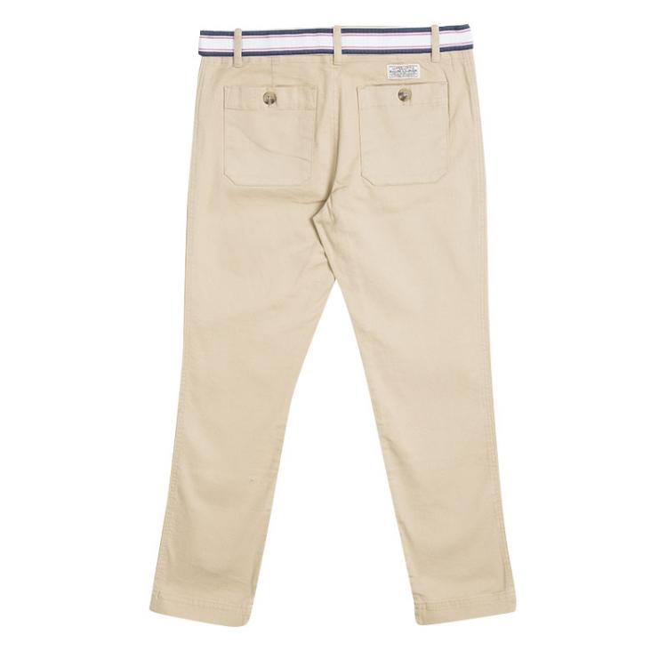 مملوكة مسبقًا Ralph Lauren Khaki Belted Slim Fit Pants 10 Yrs