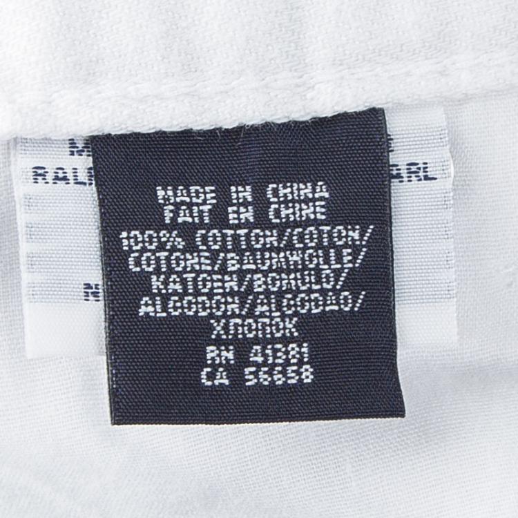 Pre Owned Ralph Lauren Off White Denim Bowery Skinny Jeans 10 Yrs