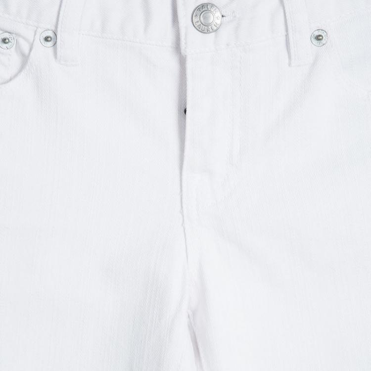 Pre Owned Ralph Lauren White Bowery Skinny Denim Jeans 12 Yrs