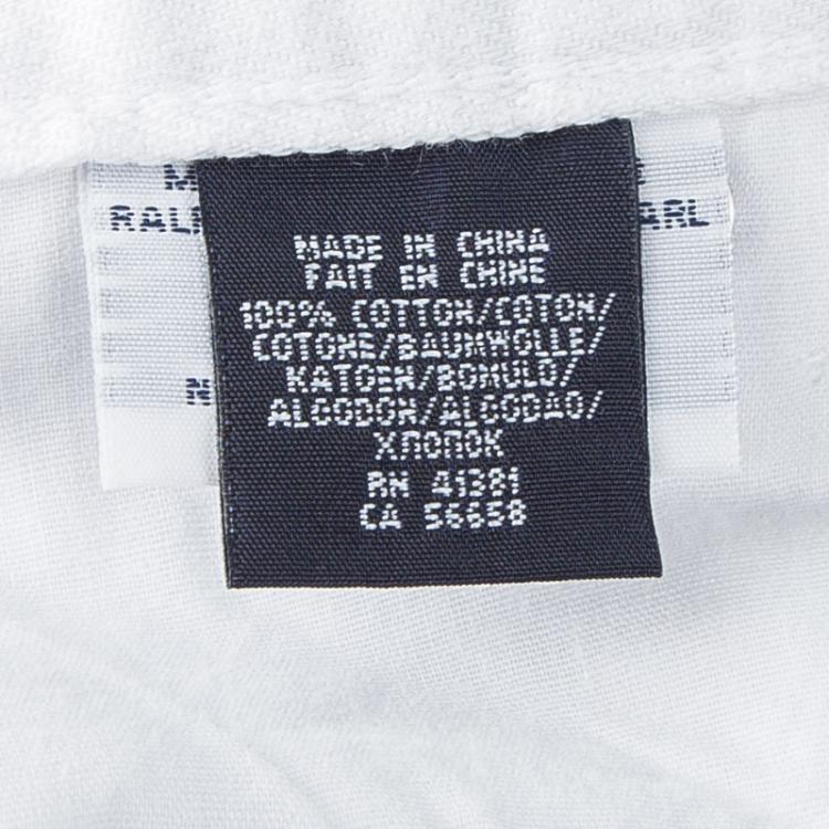 Pre Owned Ralph Lauren White Bowery Skinny Denim Jeans 12 Yrs