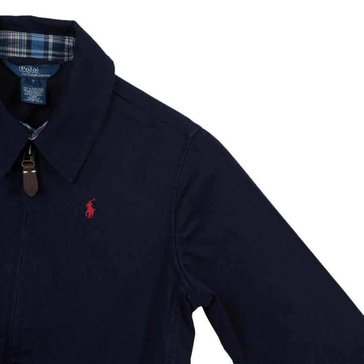 Pre Owned Polo By Ralph Lauren Navy Blue Cotton Jacket 7 Yrs