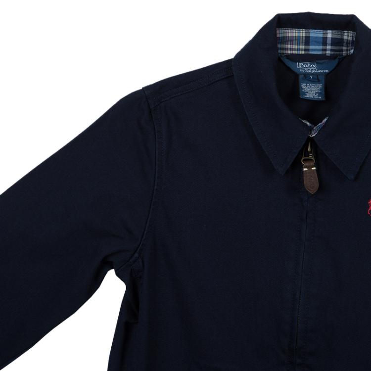 Pre Owned Polo By Ralph Lauren Navy Blue Cotton Jacket 7 Yrs
