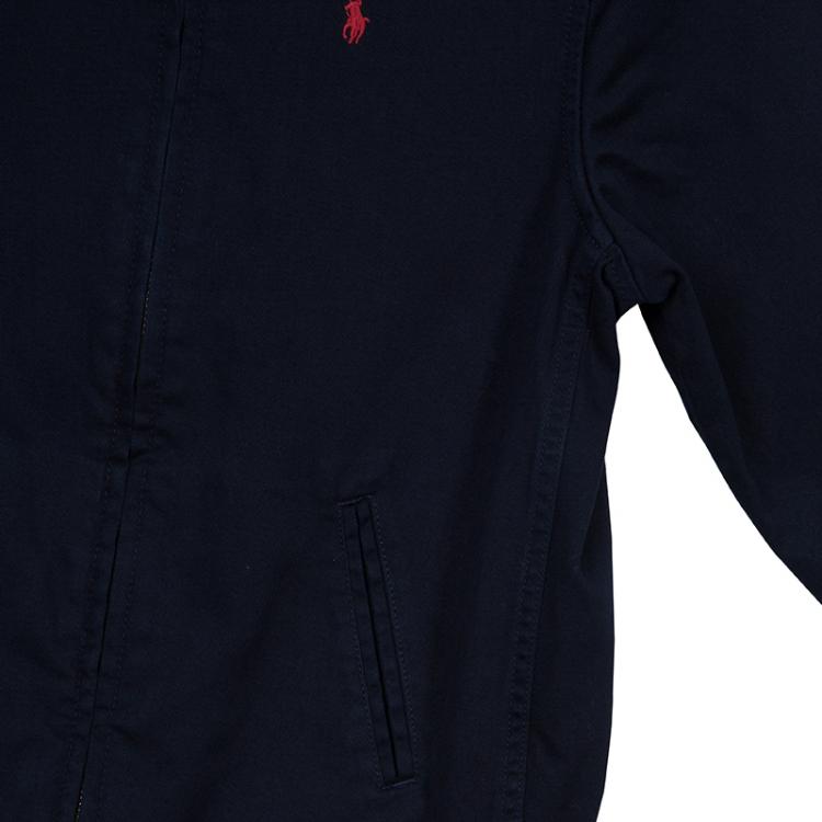 Pre Owned Polo By Ralph Lauren Navy Blue Cotton Jacket 7 Yrs