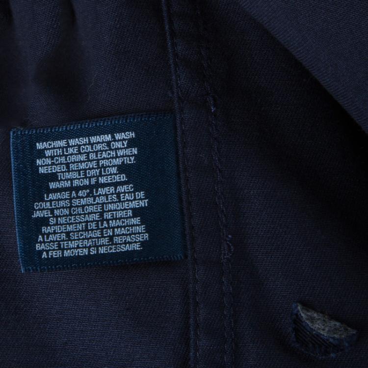 Pre Owned Polo By Ralph Lauren Navy Blue Cotton Jacket 7 Yrs