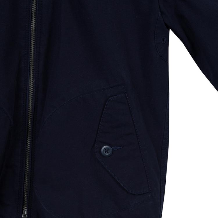 Pre Owned Polo Ralph Lauren Navy Blue Logo Embroidered Hooded Jacket 8 Yrs