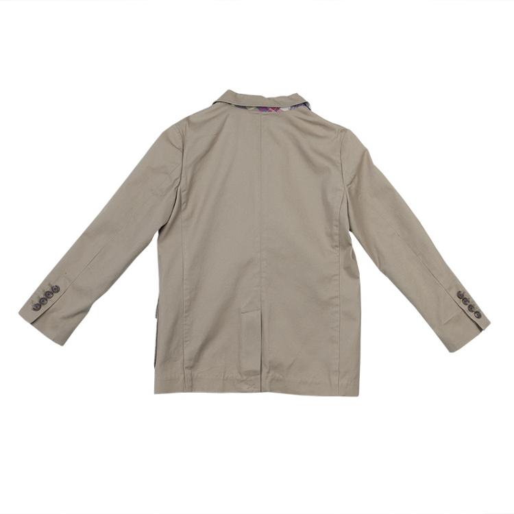 Pre Owned Polo By Ralph Lauren Beige Cotton Blazer 7 Yrs