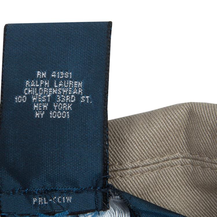 Pre Owned Polo By Ralph Lauren Beige Cotton Blazer 7 Yrs