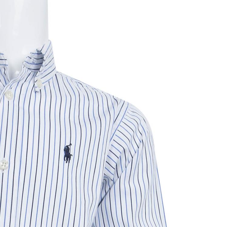 Pre Owned Ralph Lauren Striped Cotton Long Sleeve Button Front Shirt 5 Yrs