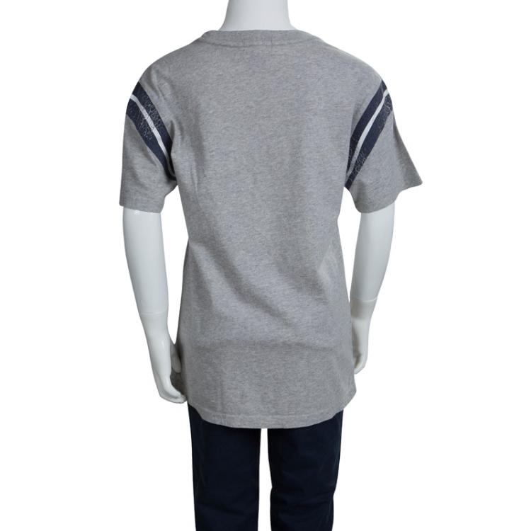 مملوكة مسبقًا Polo By Ralph Lauren Grey Printed Crew Neck T-Shirt 8 Yrs