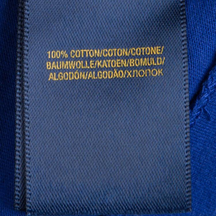 Pre Owned Polo By Ralph Lauren Blue Printed Crew Neck T-Shirt 8 Yrs