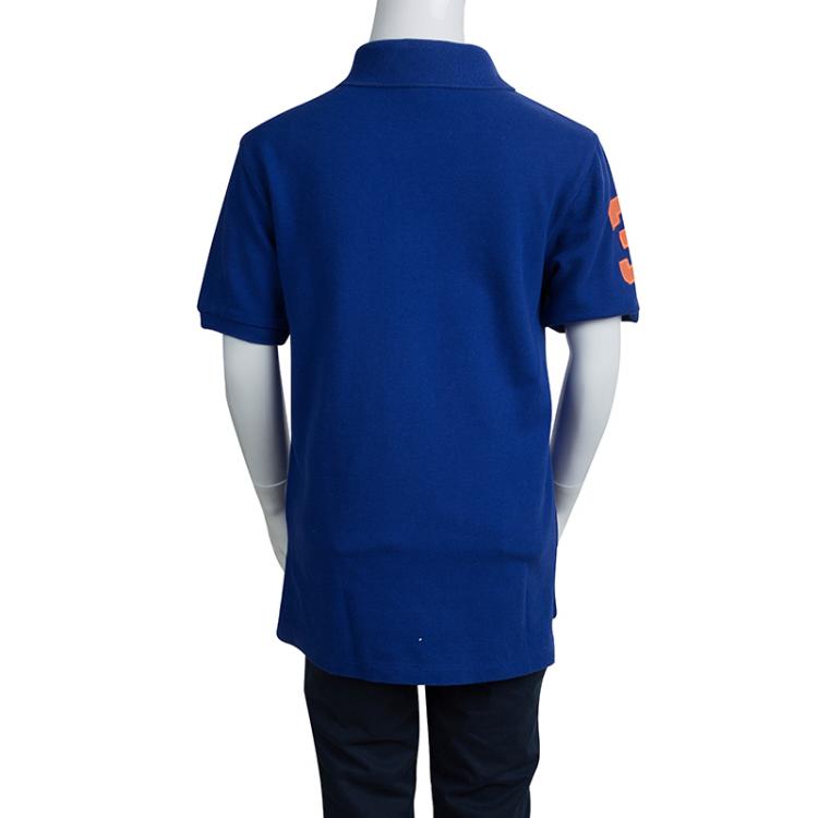 Pre Owned Polo By Ralph Lauren Blue Polo T-Shirt 8 Yrs
