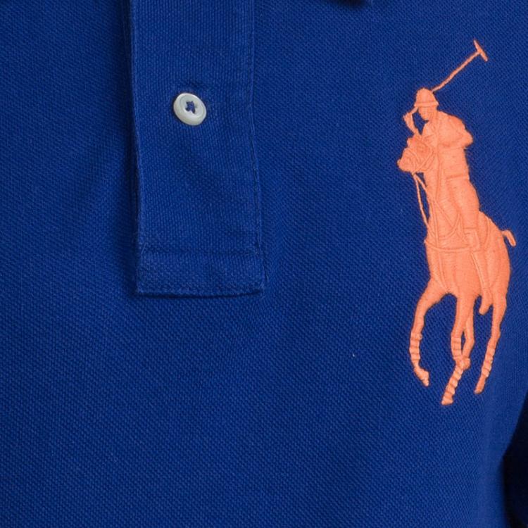 Pre Owned Polo By Ralph Lauren Blue Polo T-Shirt 8 Yrs