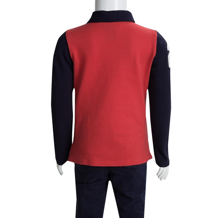 Pre Owned Ralph Lauren Colorblock Long Sleeve Polo T-Shirt 5 Yrs