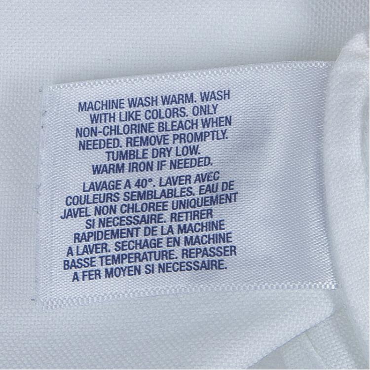 Pre Owned Ralph Lauren White Ruffle Detail Long Sleeve Button Down Cotton Shirt 8 Yrs