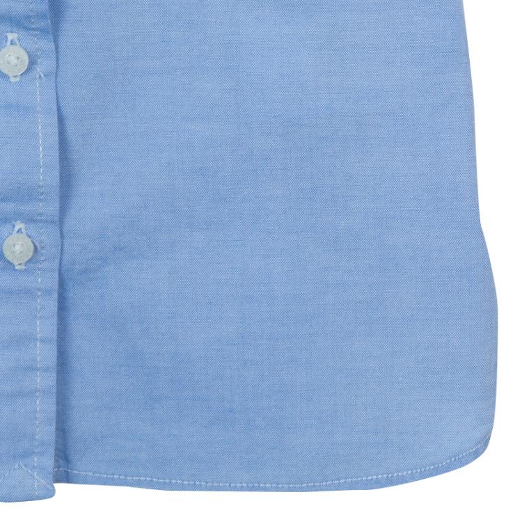 Pre Owned Ralph Lauren Blue Puffed Sleeve Button-Down Shirt 3 Yrs