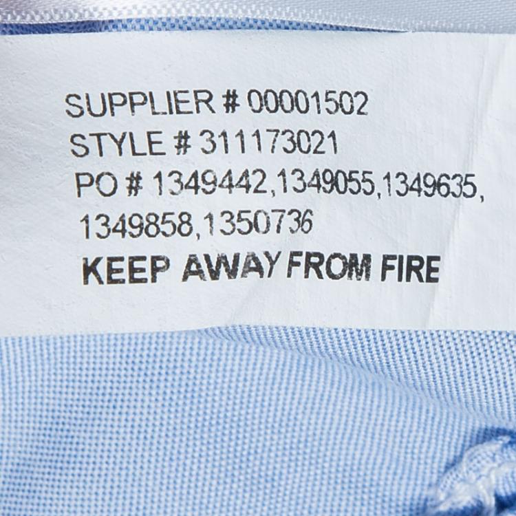 Pre Owned Ralph Lauren Blue Puffed Sleeve Button-Down Shirt 3 Yrs