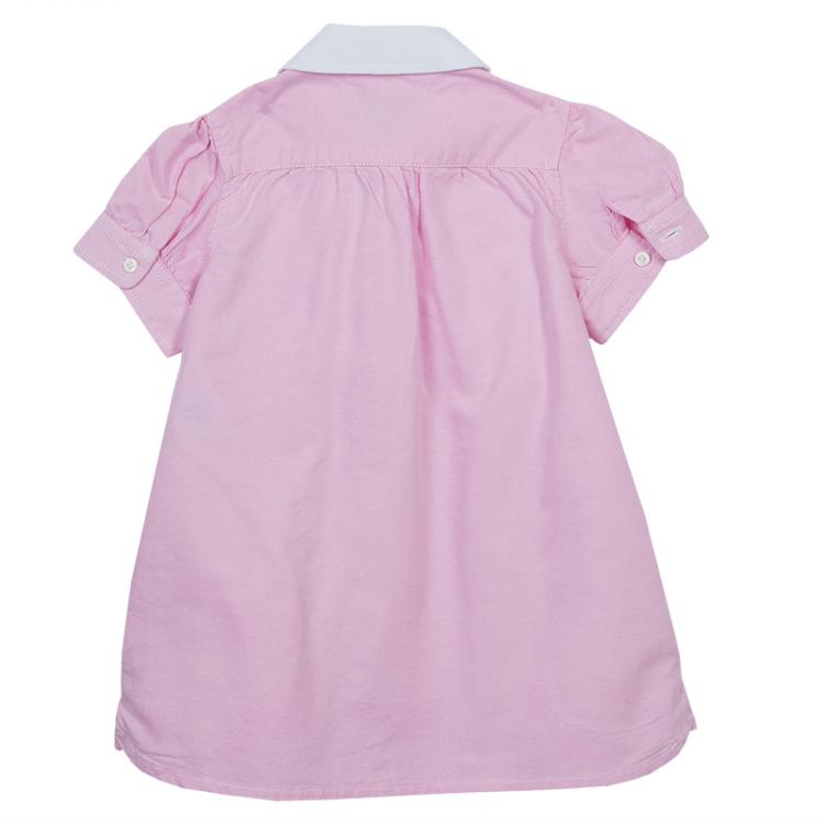 Ralph Lauren Pink Pintuck Detail Puffed Sleeve Dress 3 Yrs Ralph