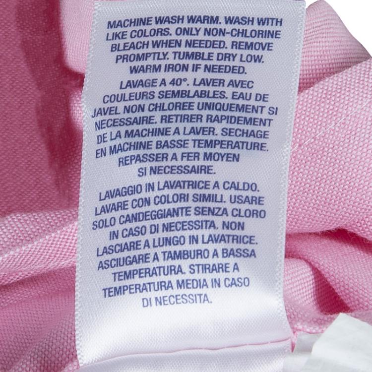 Pre Owned Ralph Lauren Pink Pintuck Detail Puffed Sleeve Dress 2 Yrs