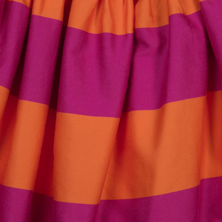 Pre Owned Ralph Lauren Orange and Pink Striped Skirt 6 Yrs