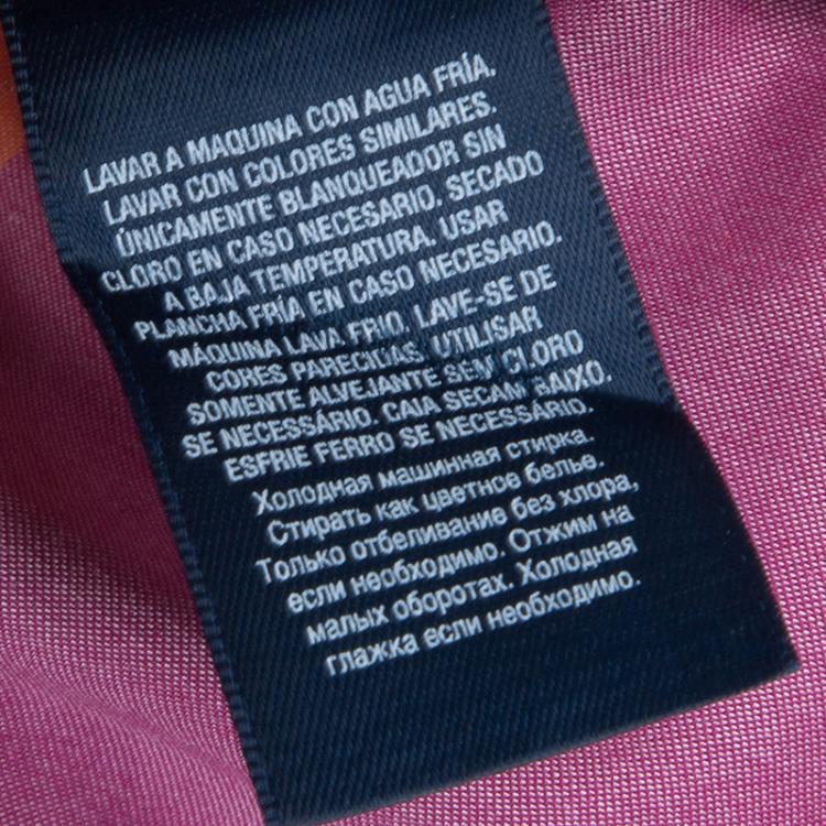 Pre Owned Ralph Lauren Orange and Pink Striped Skirt 6 Yrs