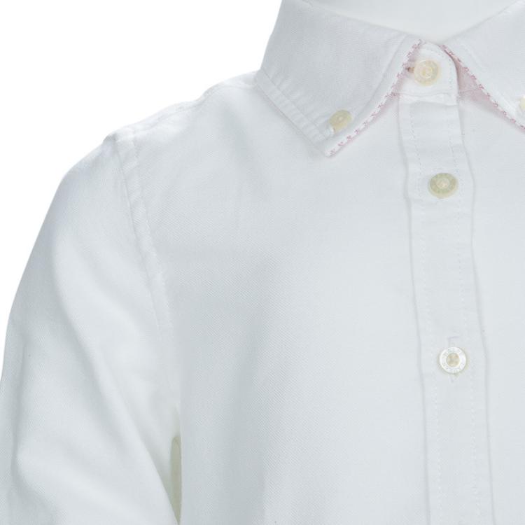 Pre Owned Ralph Lauren White Long Sleeve Button Down Cotton Shirt 4 Yrs