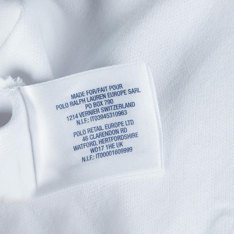 Pre Owned Ralph Lauren White Cotton Sleeveless Polo T-Shirt 4 Yrs