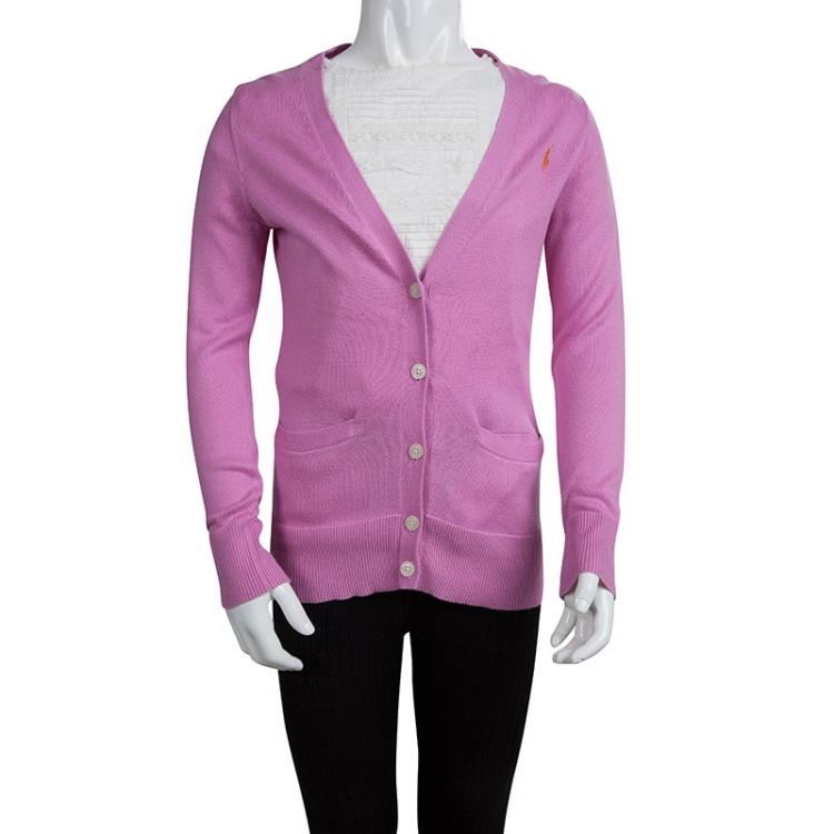 Ralph Lauren Pink Knit Button Front Cardigan 7 Yrs Ralph Lauren | TLC