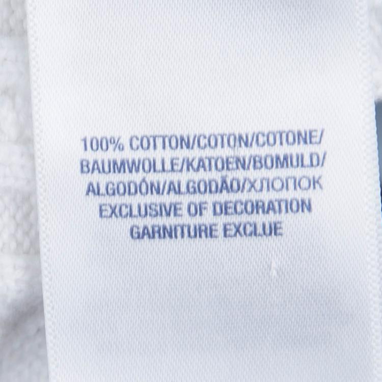 Pre Owned Ralph Lauren White Cable Knit Button Front Cardigan 8-10 Yrs