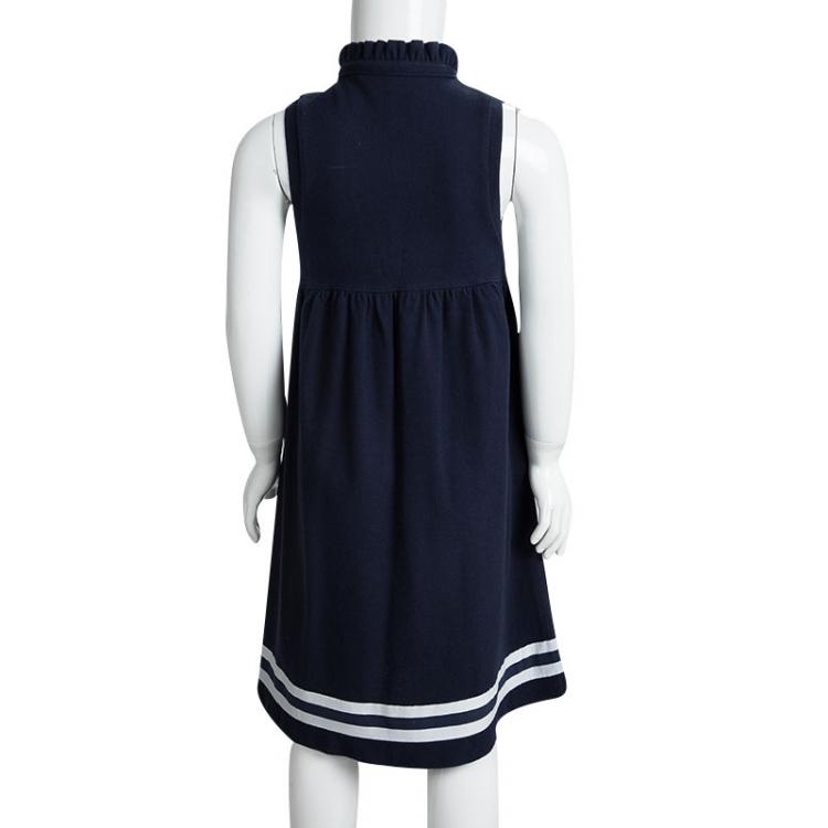 Pre Owned Ralph Lauren Navy Blue Sleeveless Polo T-Shirt Dress 5 Yrs