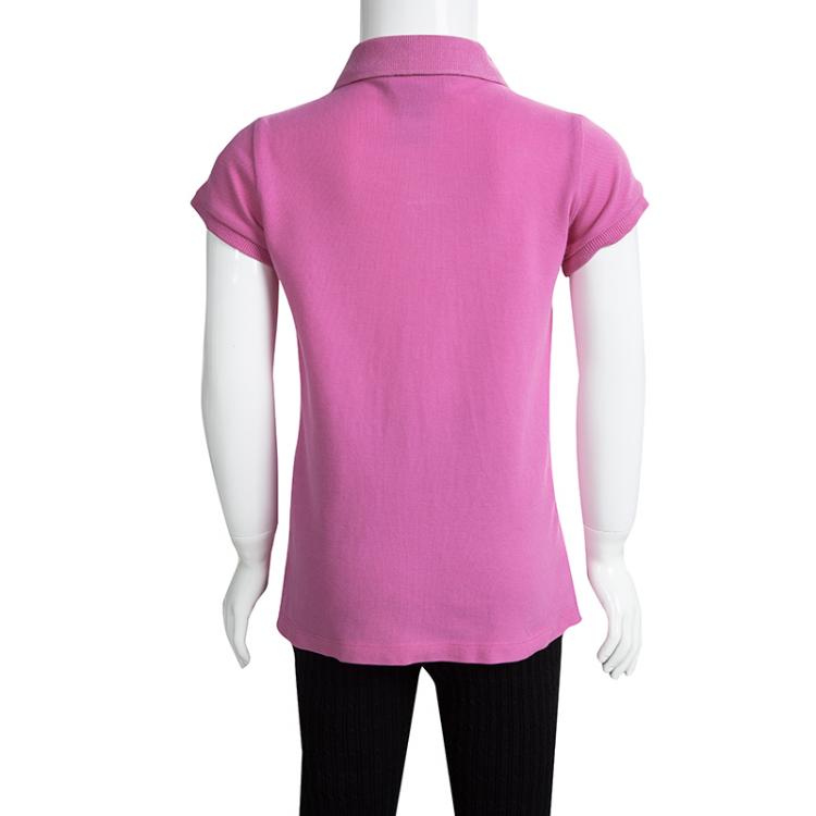 Pre Owned Ralph Lauren Pink Short Sleeve Polo T-Shirt 5 Yrs