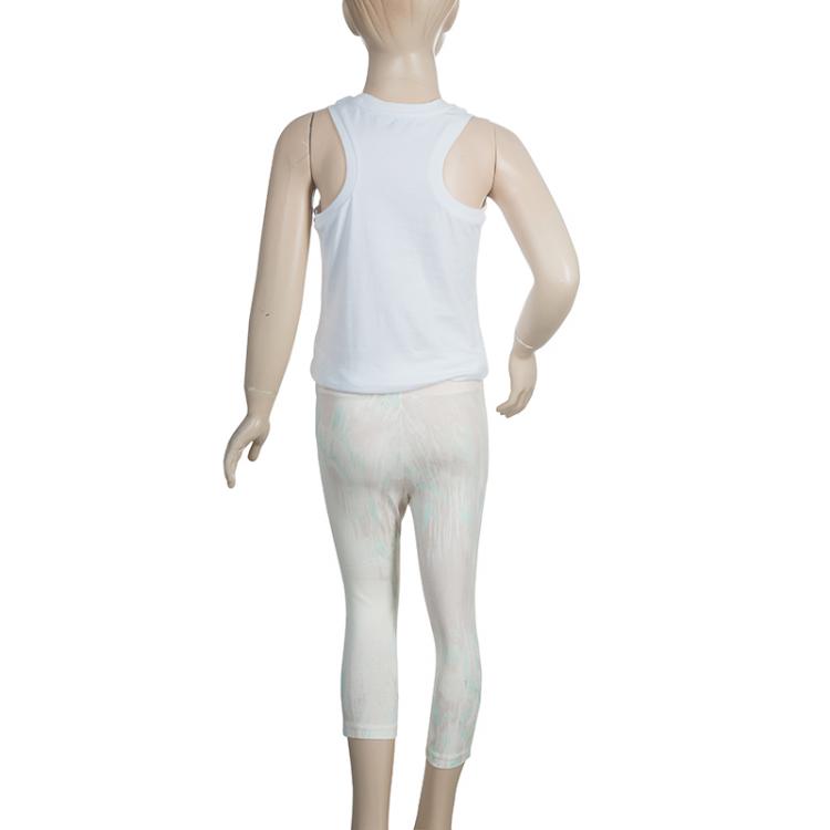 Pre Owned Roberto Cavalli Pastel Print Leggings 5 Yrs
