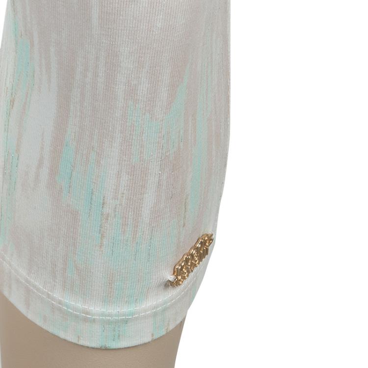 Pre Owned Roberto Cavalli Pastel Print Leggings 5 Yrs