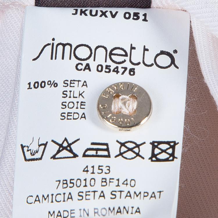 Pre Owned Roberto Cavalli Leopard Print Long Sleeve Peplum Shirt 4 Yrs