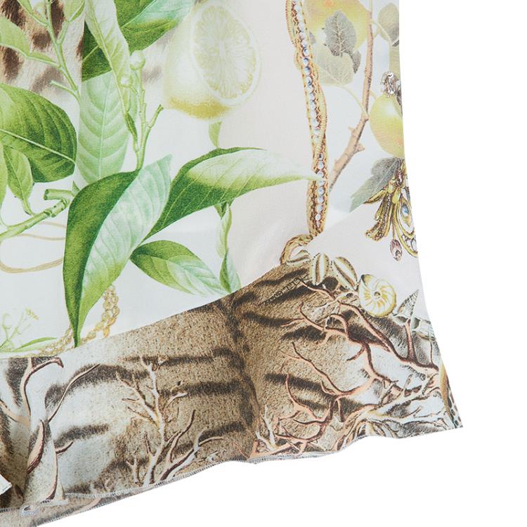 Pre Owned Roberto Cavalli Leopard Print Pleated Shorts 12 Yrs