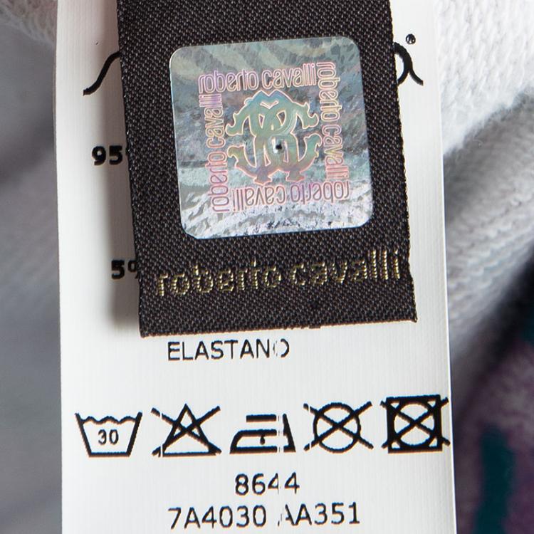 Pre Owned Roberto Cavalli Multicolor Leopard Printed Tracksuit 10 Yrs