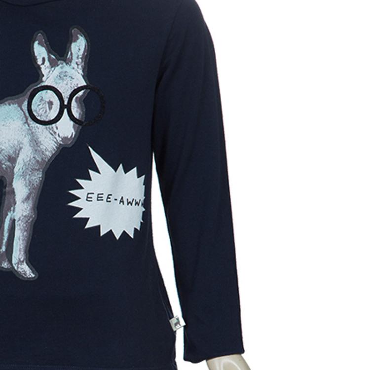 Pre Owned Stella McCartney Kids Navy Blue Graphic Print Long Sleeve T Shirt 8 Yrs