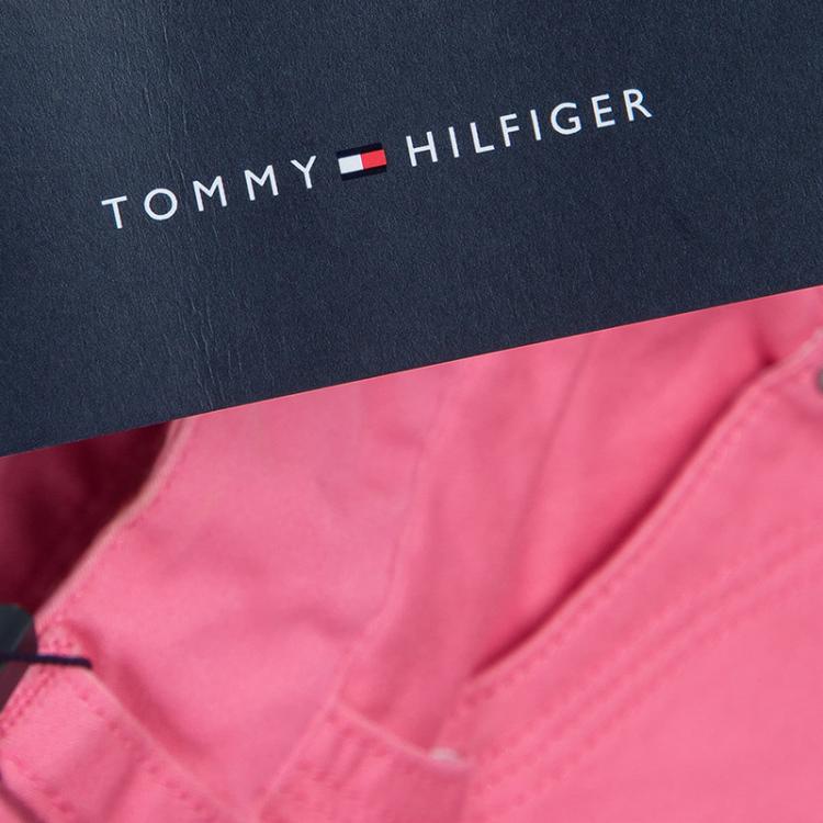 Pre Owned Tommy Hilfiger Pink Cotton Pants 6 Yrs