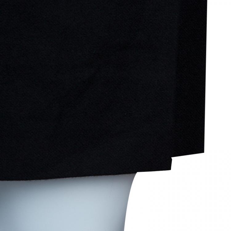 Pre Owned Alexander McQueen Black Pleated Wool Kilt S