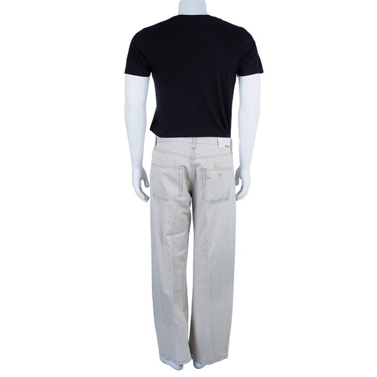 Pre Owned Armani Collezioni J07 Relaxed Fit Denim Jeans M/L