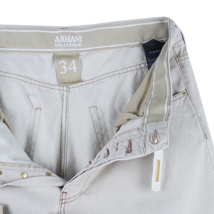 Pre Owned Armani Collezioni J07 Relaxed Fit Denim Jeans M/L
