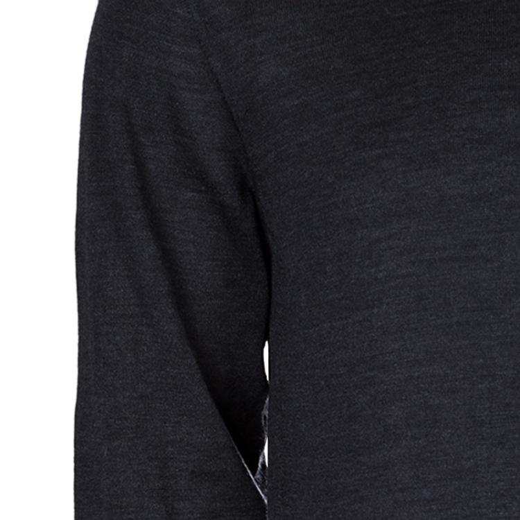 Pre Owned Armani Collezioni Grey Turtleneck Sweater L