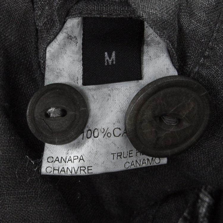 Pre Owned Armani Collezioni SS'11 Grey Hemp Cold Pigment Overdyed Jacket M