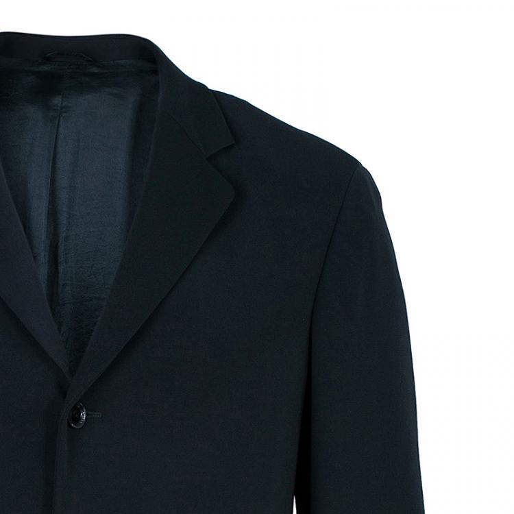 Pre Owned Armani Collezioni Men's Black Blazer M