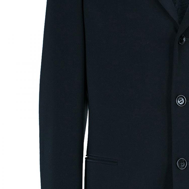 Pre Owned Armani Collezioni Men's Black Blazer M