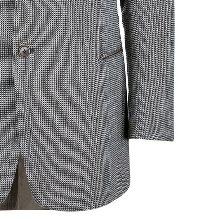 Pre Owned Armani Collezioni Men's Monochrome Tweed Blazer XL