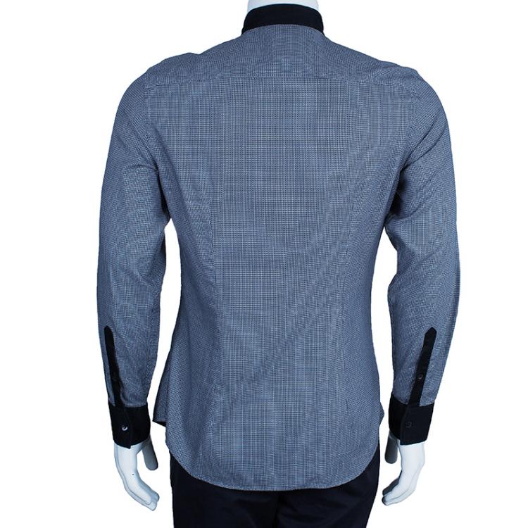 Pre Owned Armani Collezioni Men's Monochrome Shirt M