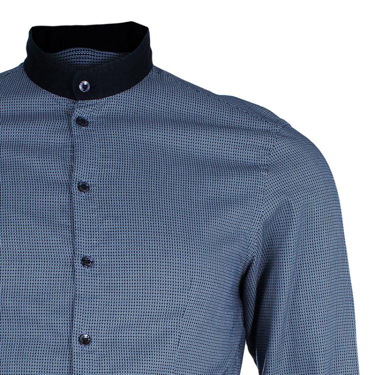 Pre Owned Armani Collezioni Men's Monochrome Shirt M