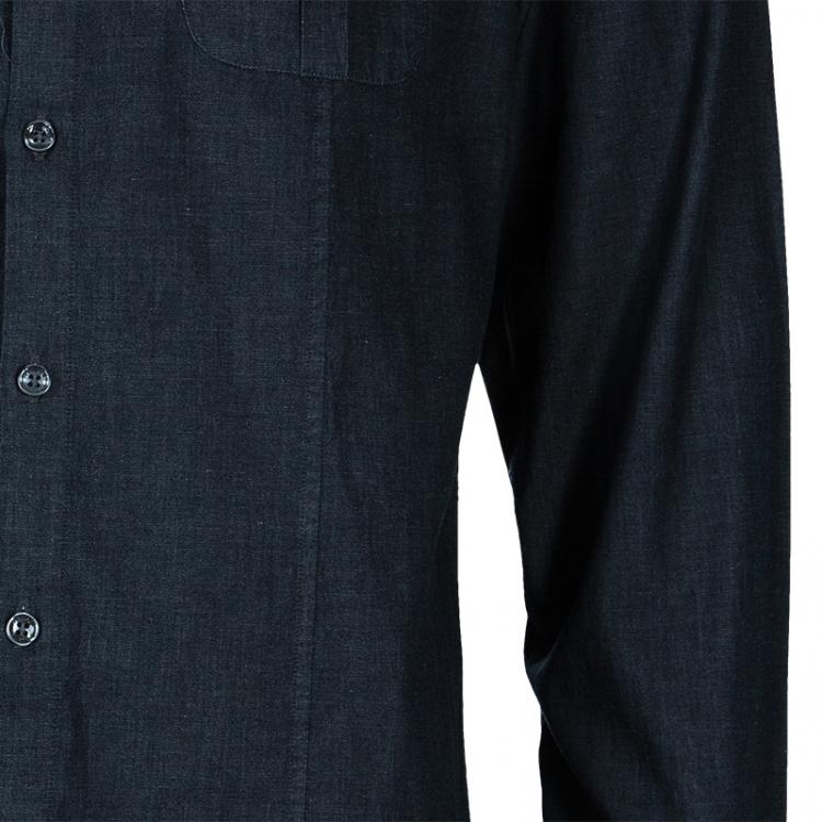 Pre Owned Armani Collezioni Men's Grey Shirt L